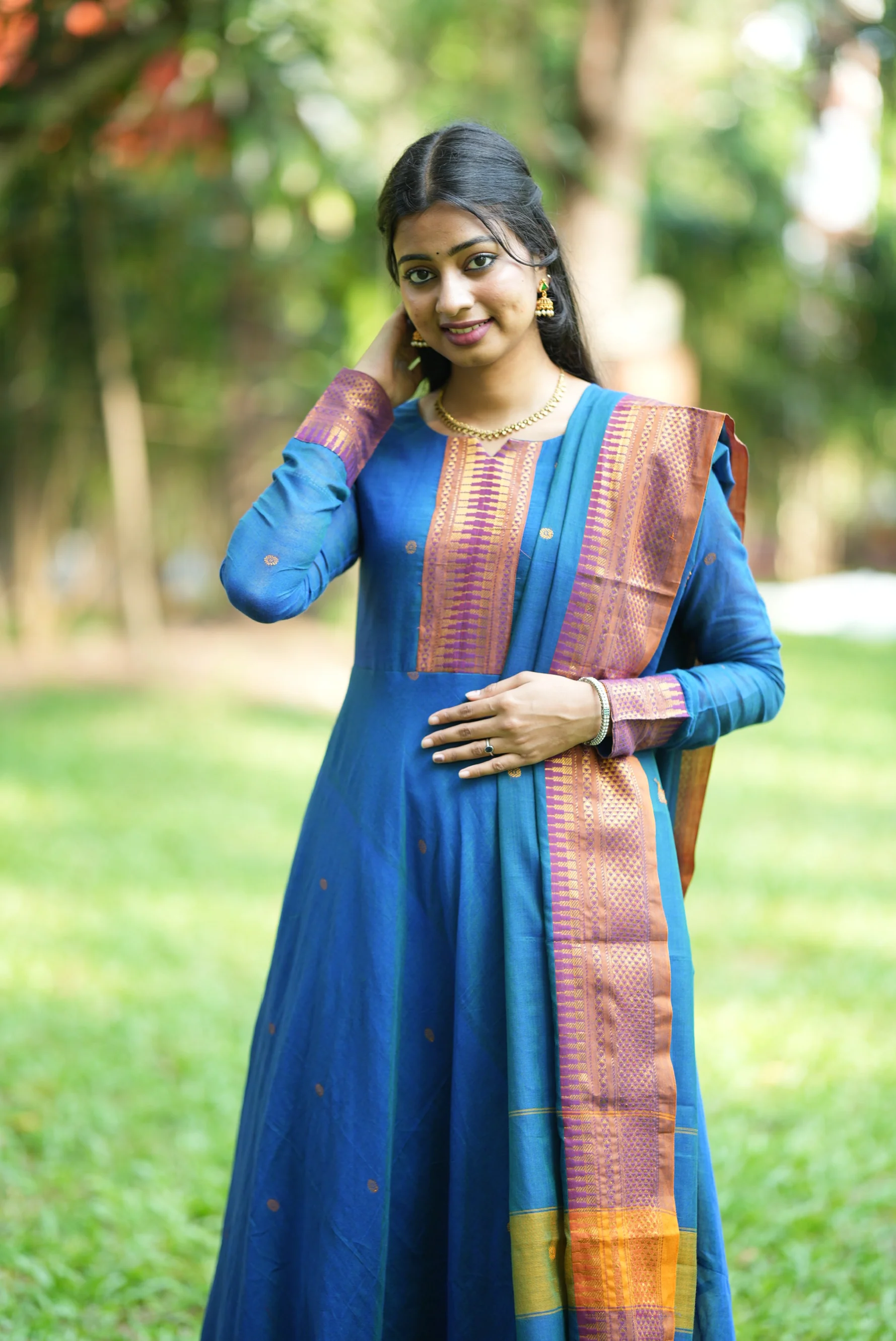 Arti-karam border(BLUE)