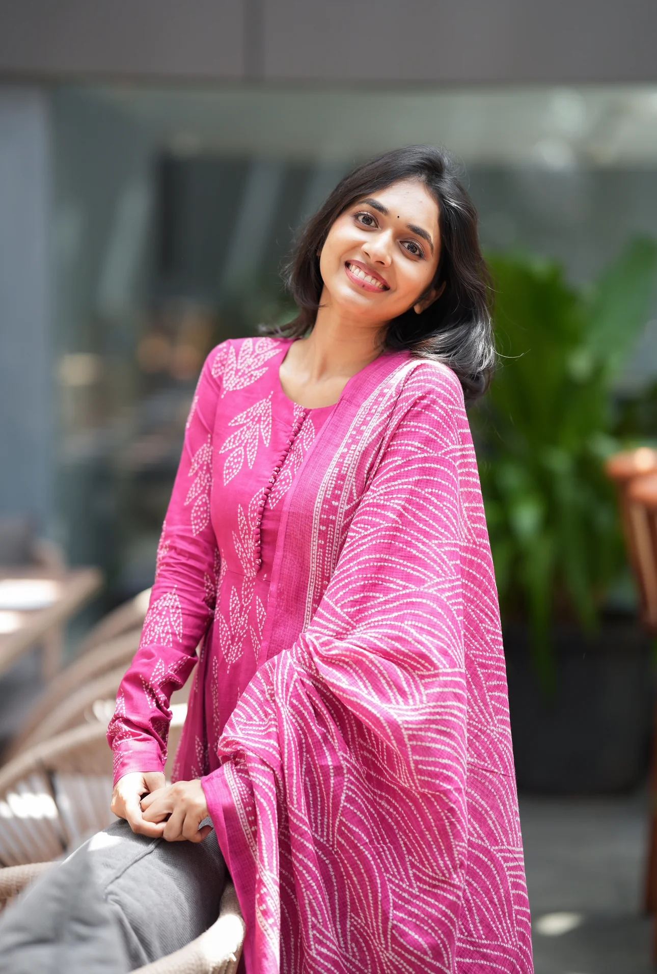 Ashwini-Blockprint full sleeve anarkali - Image 4