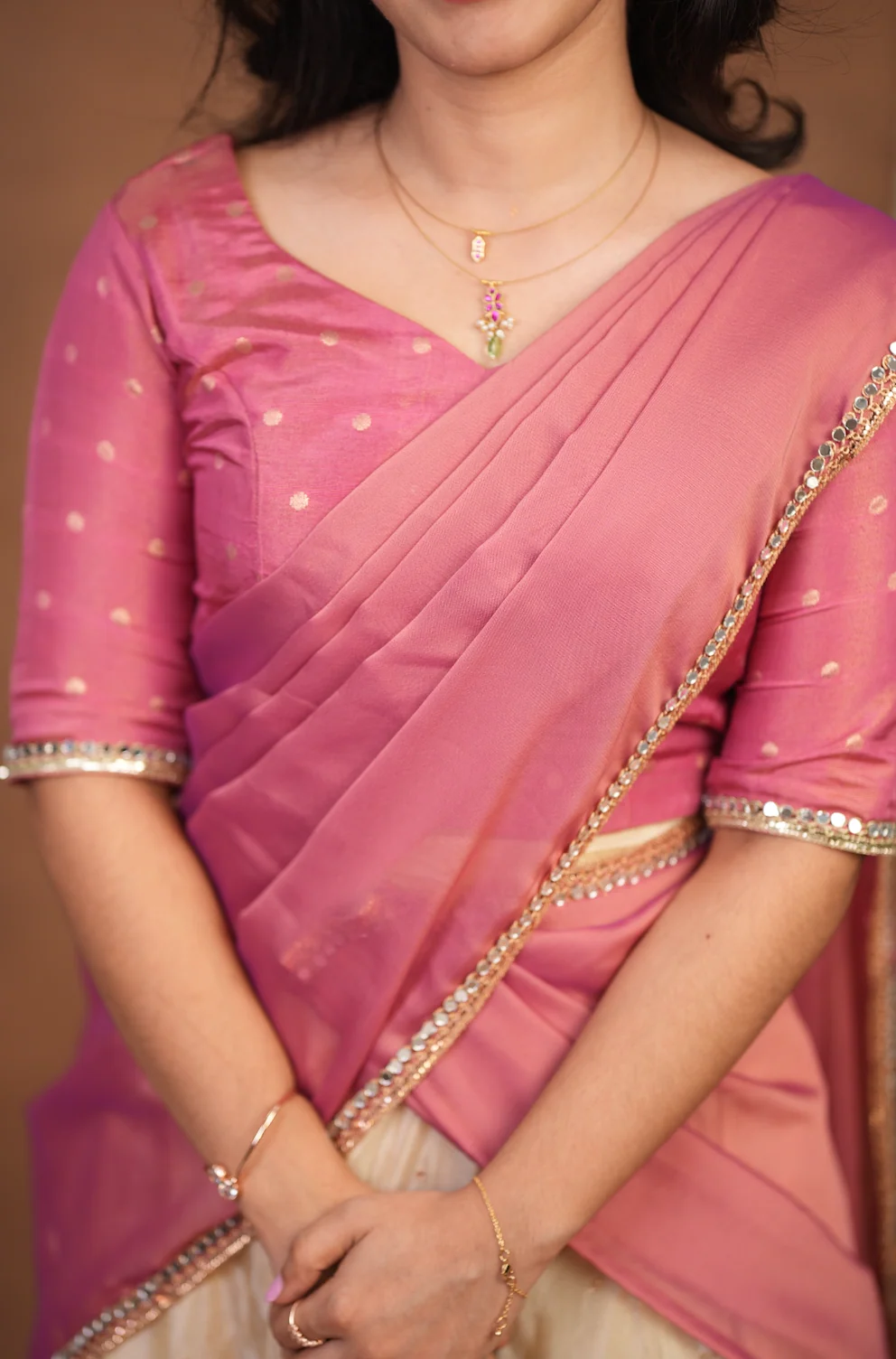 Athulya-(pink-Dhavani set)VC DIWALI'25 - Image 4