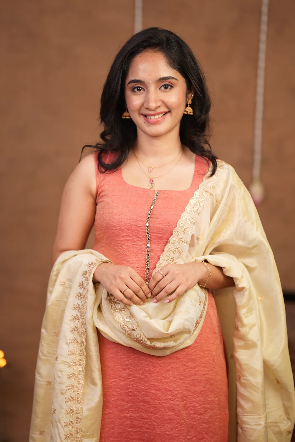 Bhairavi-Peach+white