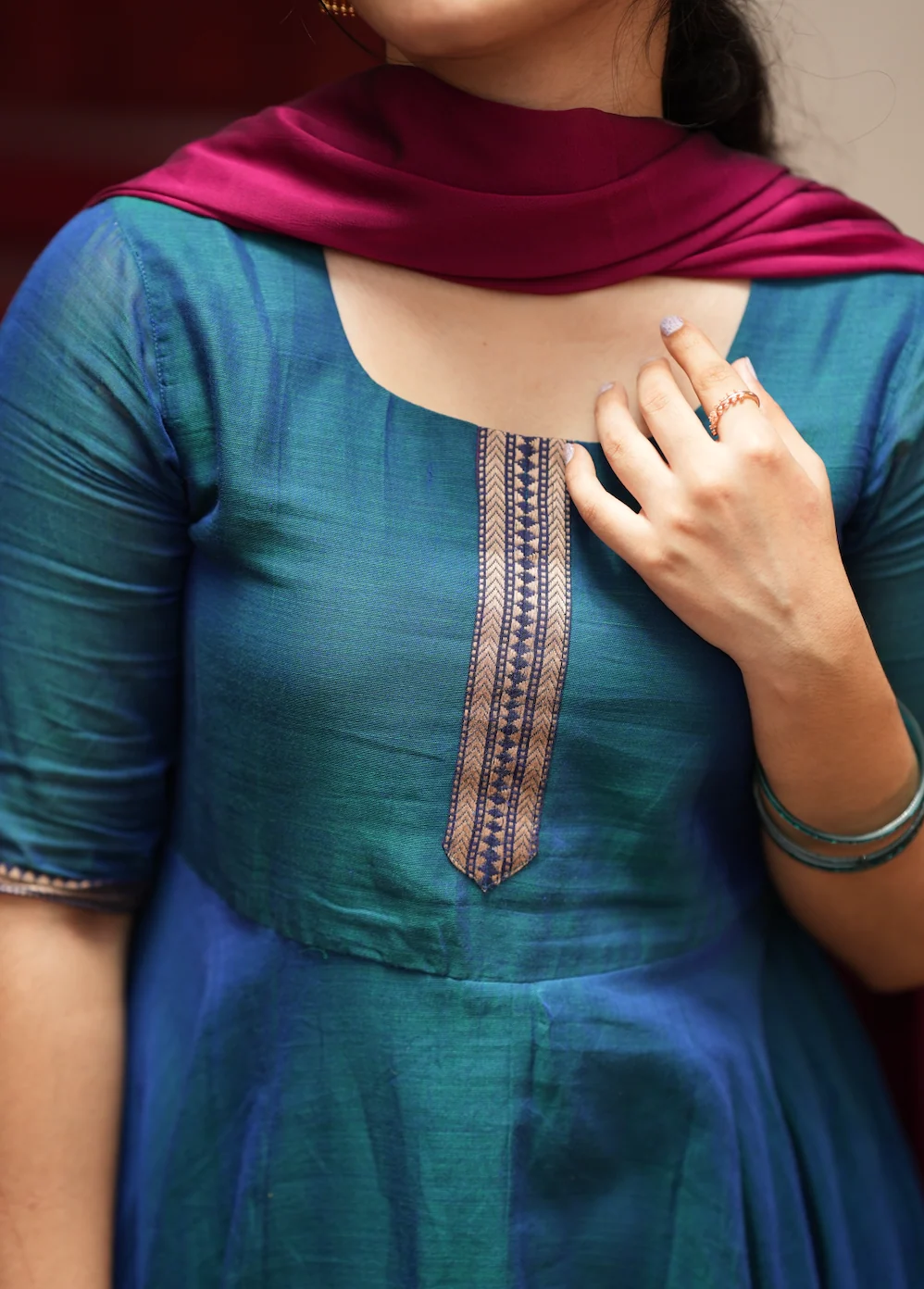 BHAMA-(BLUE WITH PINK)-VC DIWALI 25 - Image 7
