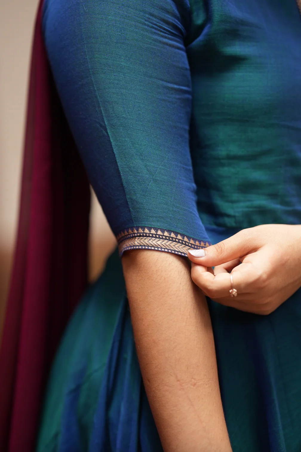 BHAMA-(BLUE WITH PINK)-VC DIWALI 25 - Image 9