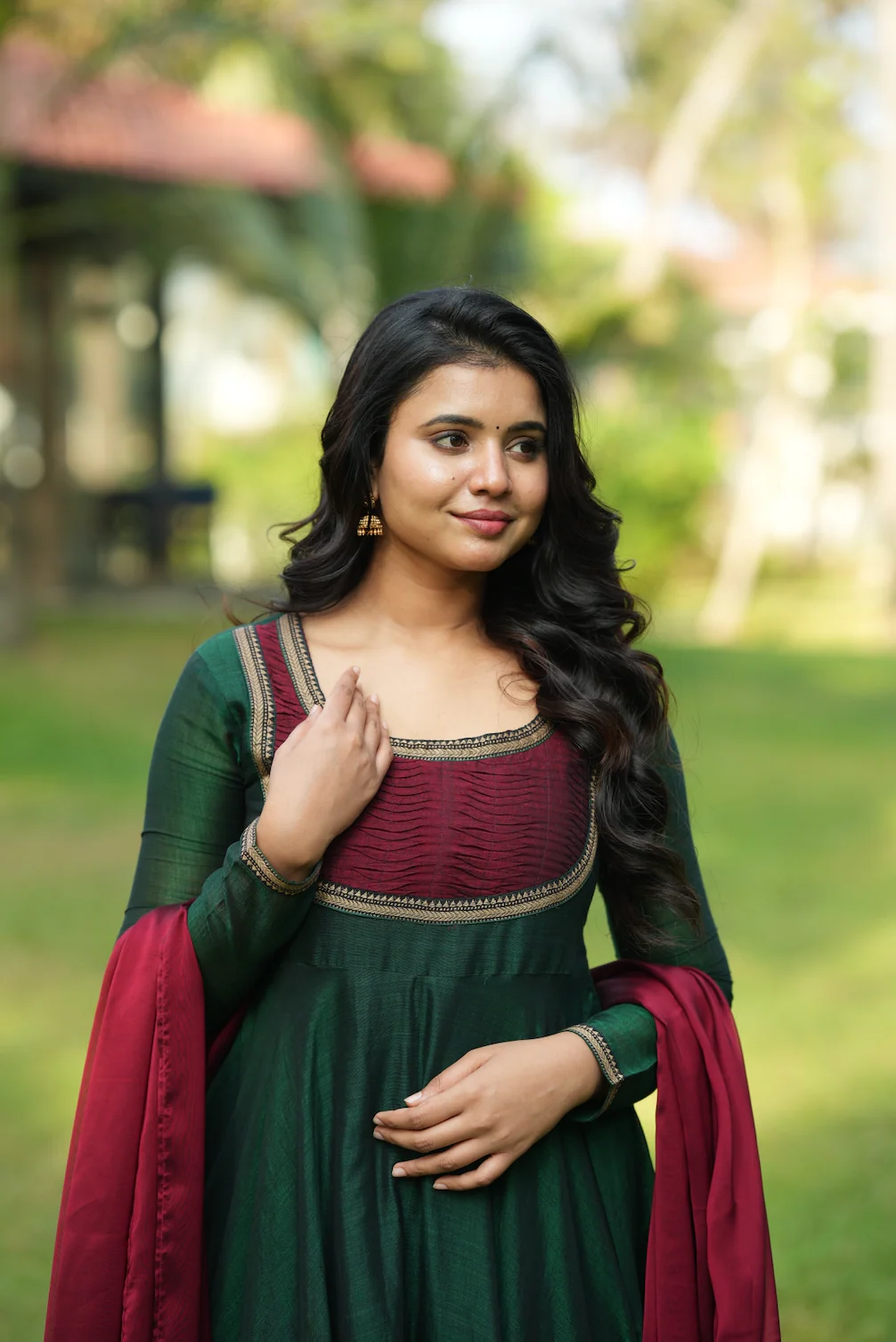 BHAMA-(Green with maroon) - Image 5