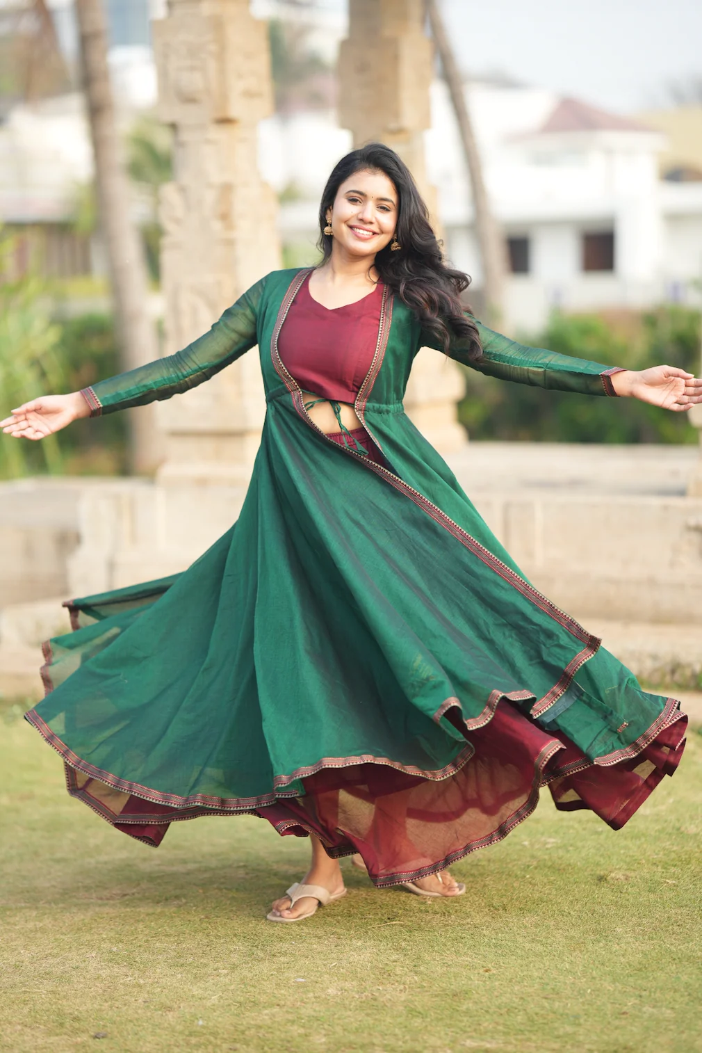 BHAMA-Handloom shrug set - Image 3