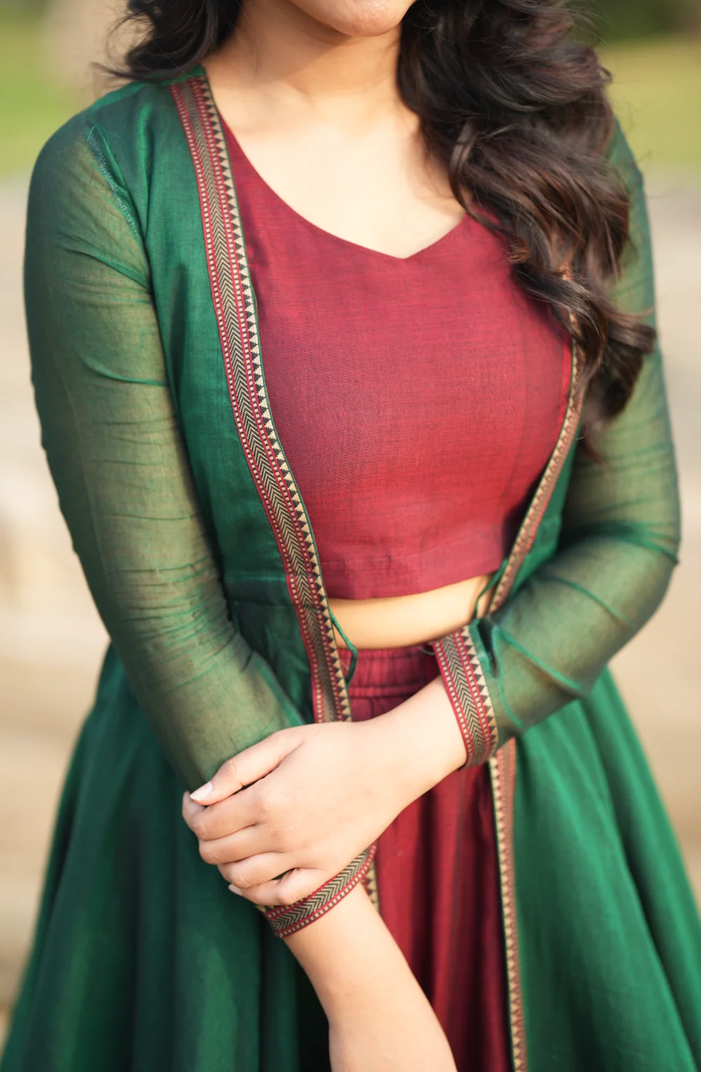 BHAMA-Handloom shrug set - Image 5
