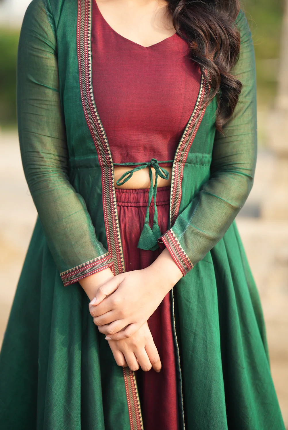 BHAMA-Handloom shrug set - Image 6