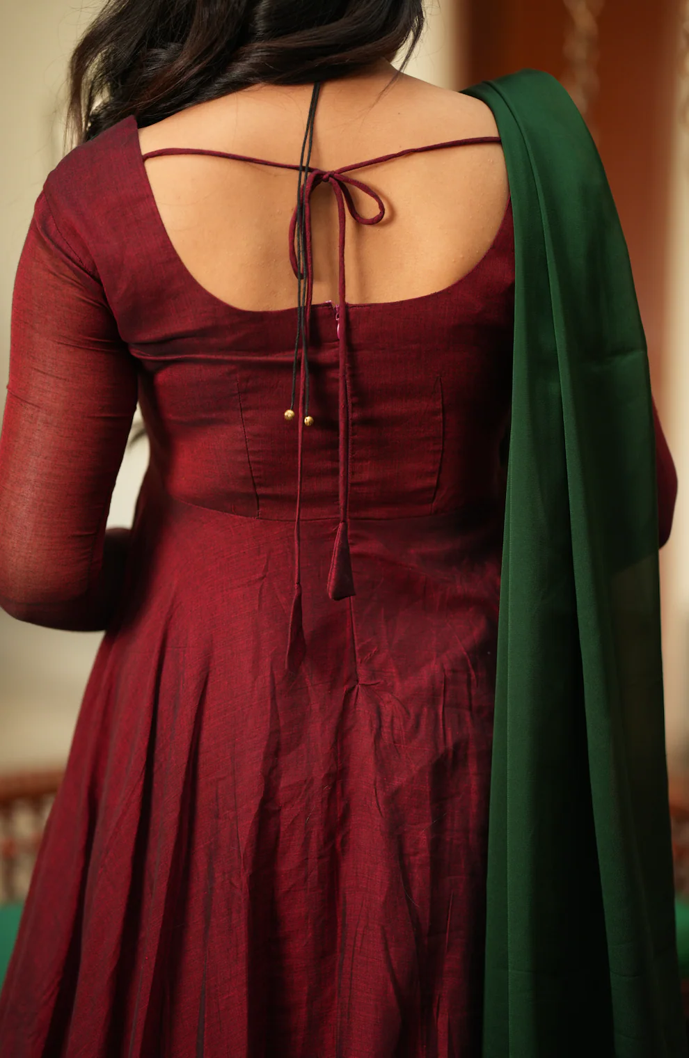 BHAMA-(Maroon with green) - Image 7