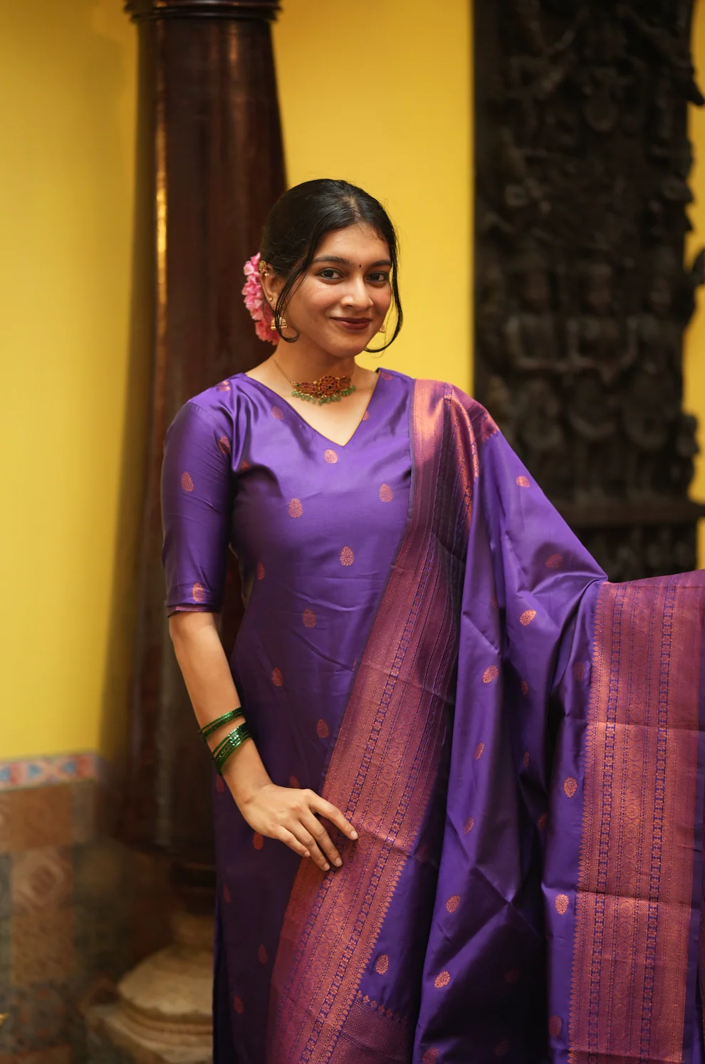 VEENA-Silk monotone set - Image 10
