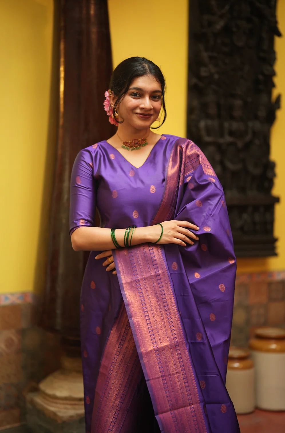 VEENA-Silk monotone set - Image 11