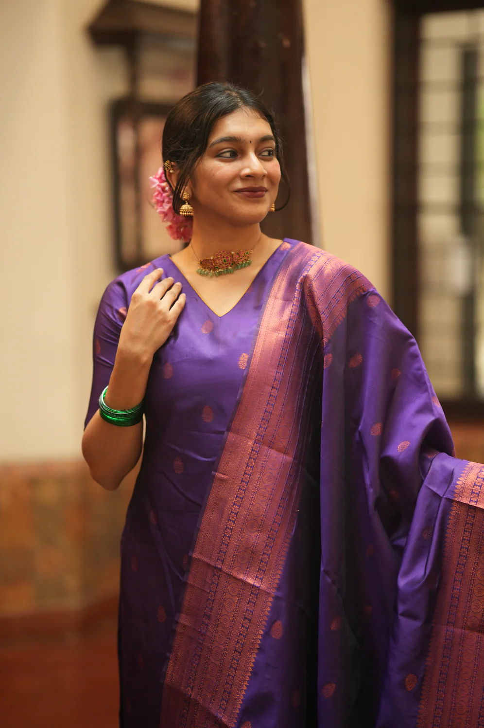 VEENA-Silk monotone set - Image 3