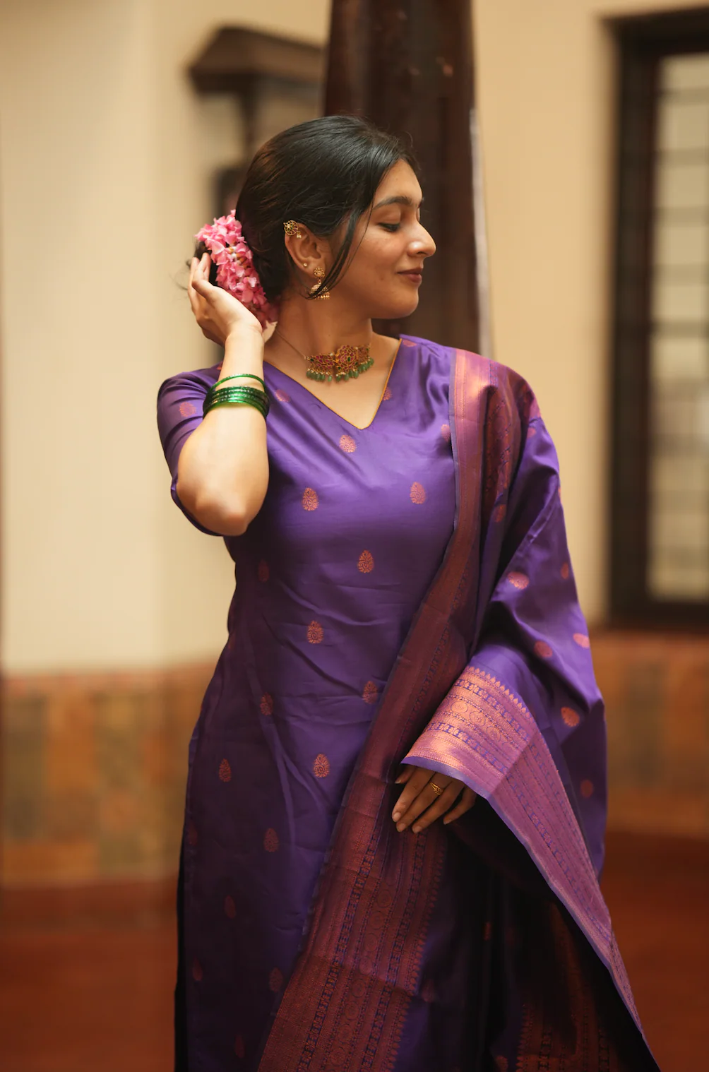 VEENA-Silk monotone set - Image 5