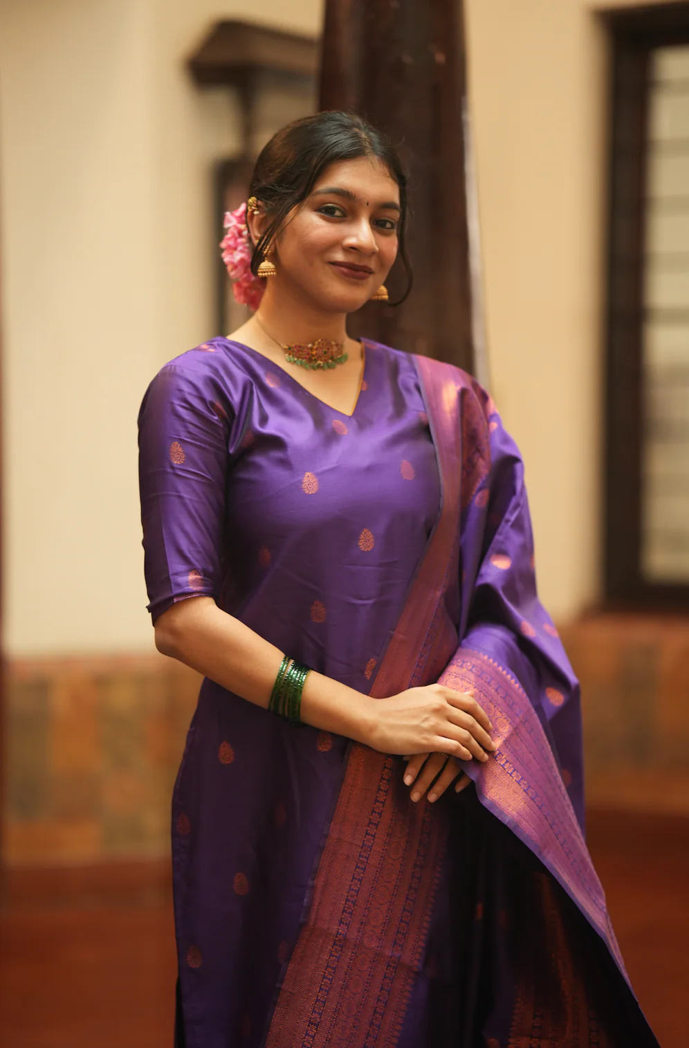 VEENA-Silk monotone set - Image 6