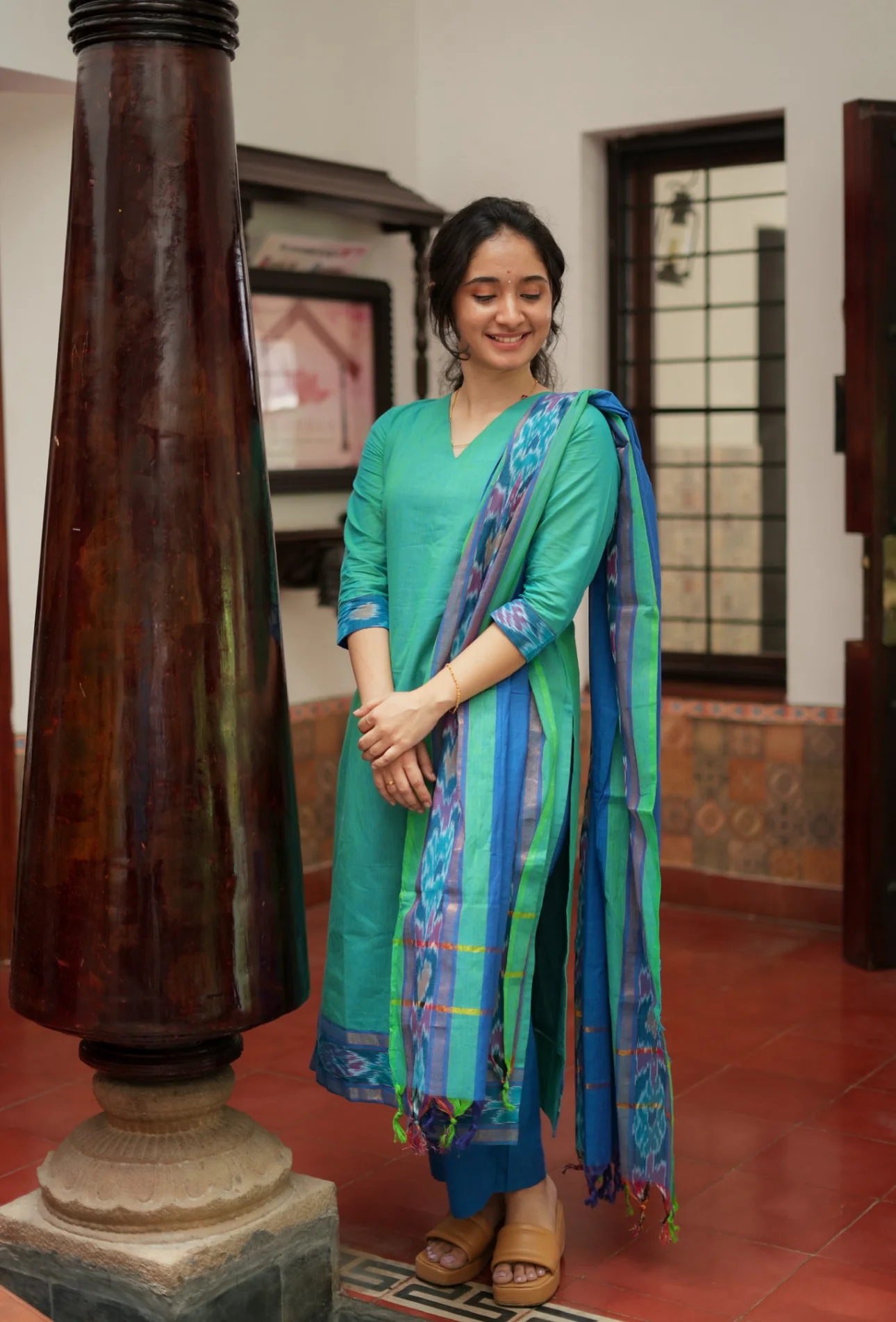 Kotravai-Teal - Image 5