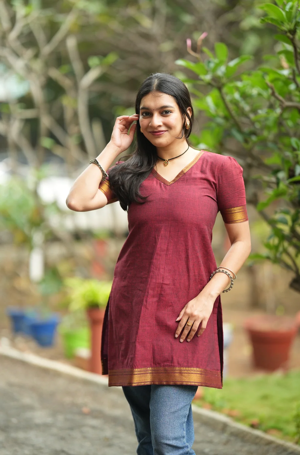 Maaya-Maroon(KAAKHA-KAAKHA series) - Image 6