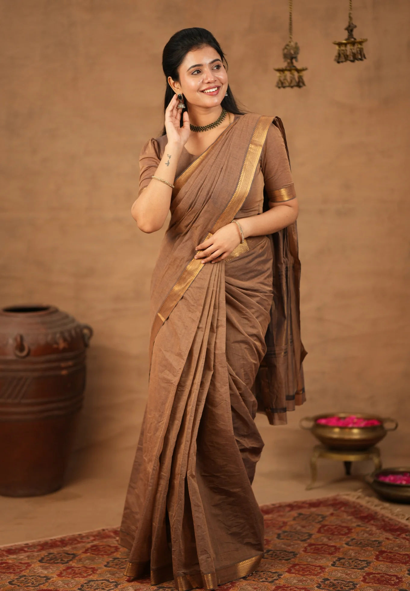 LEELA-Mangalgiri cotton-Earthy dust