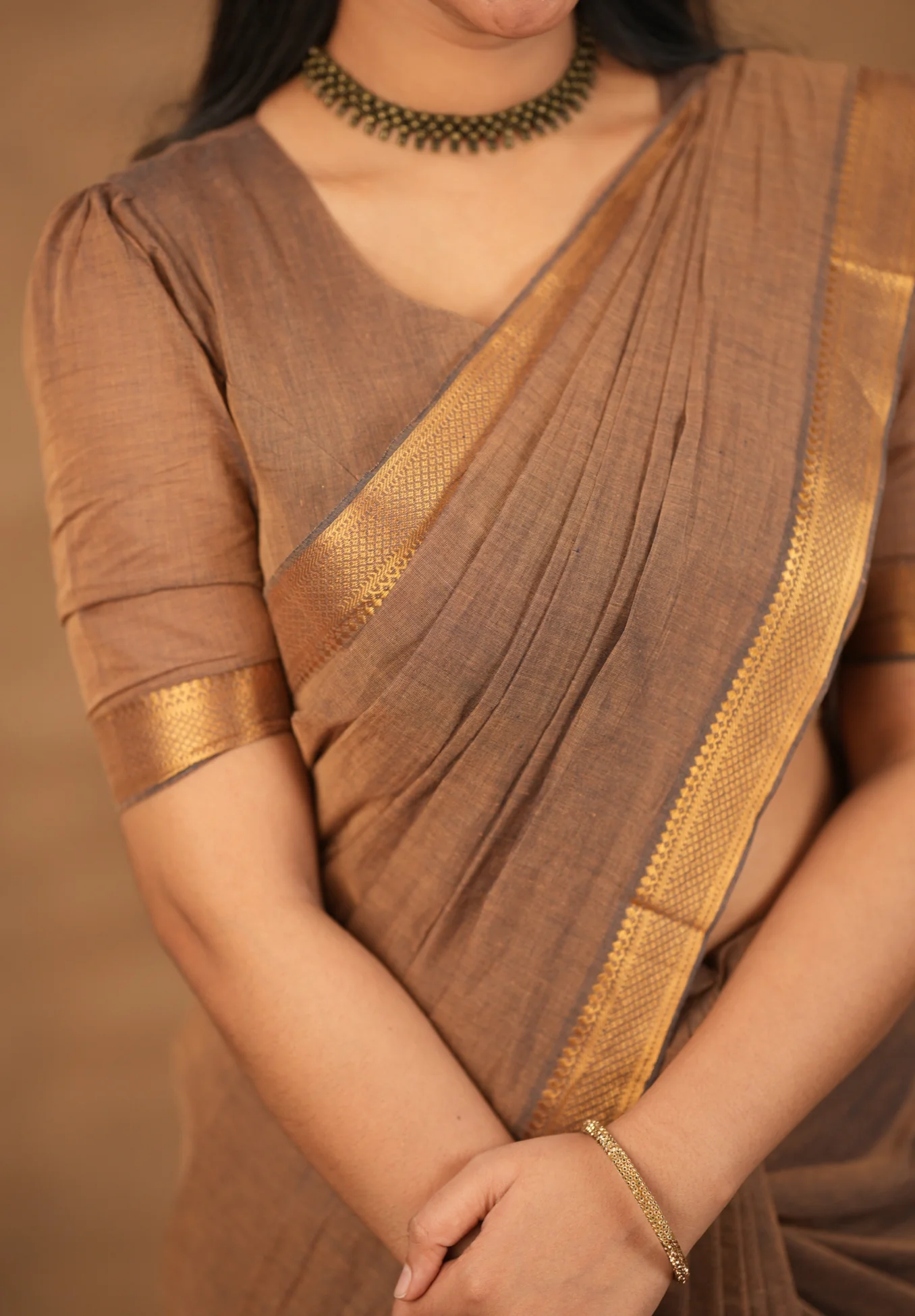 LEELA-Mangalgiri cotton-Earthy dust - Image 3