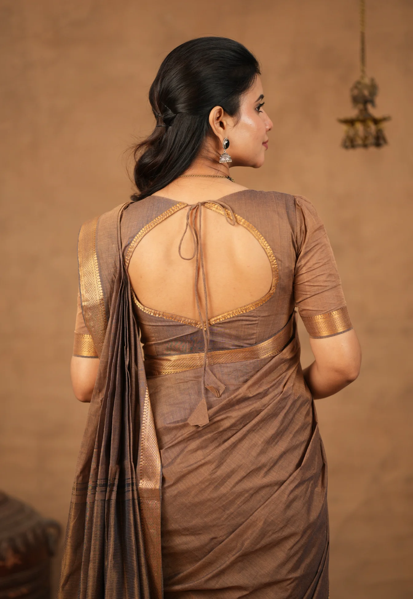 LEELA-Mangalgiri cotton-Earthy dust - Image 4