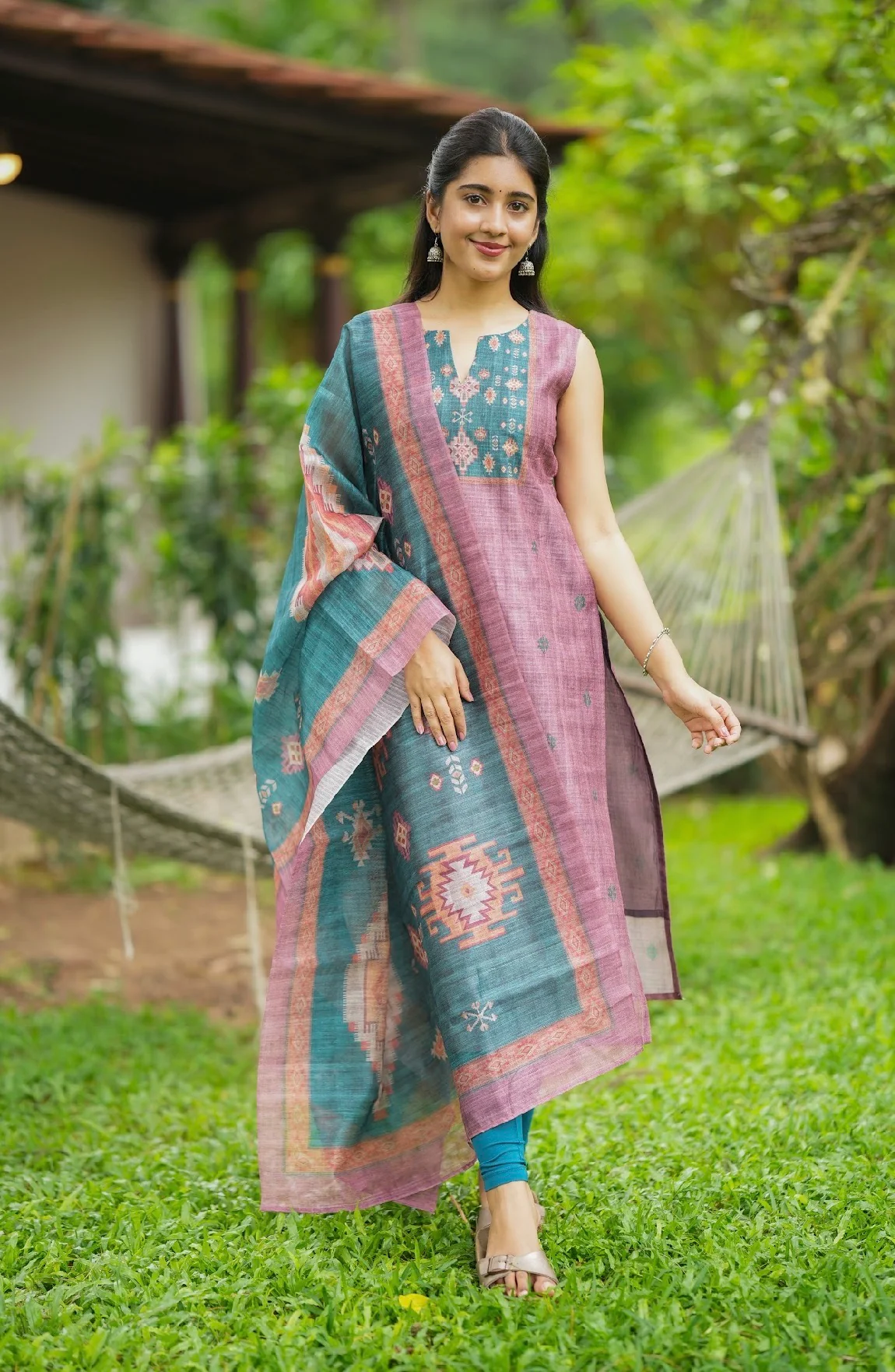 Megha-Geometric Kalamkari - Image 2