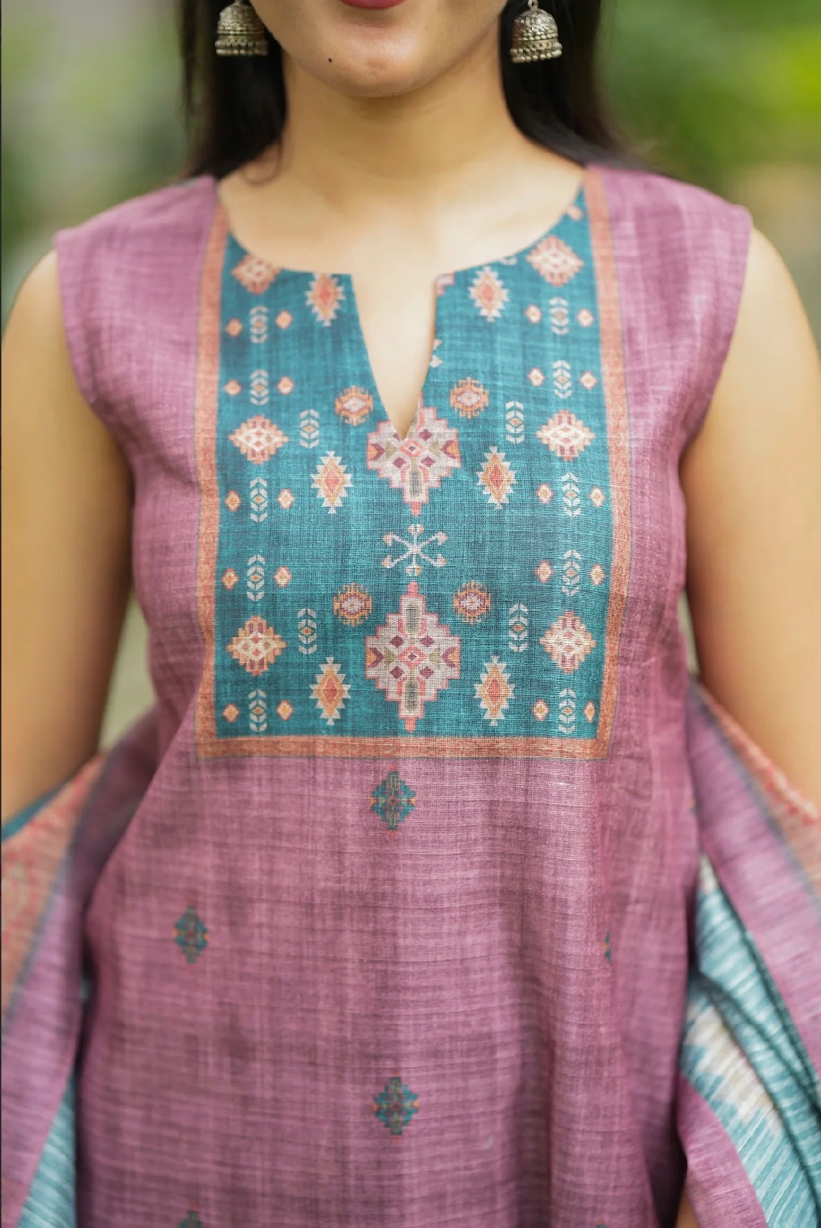 Megha-Geometric Kalamkari - Image 3