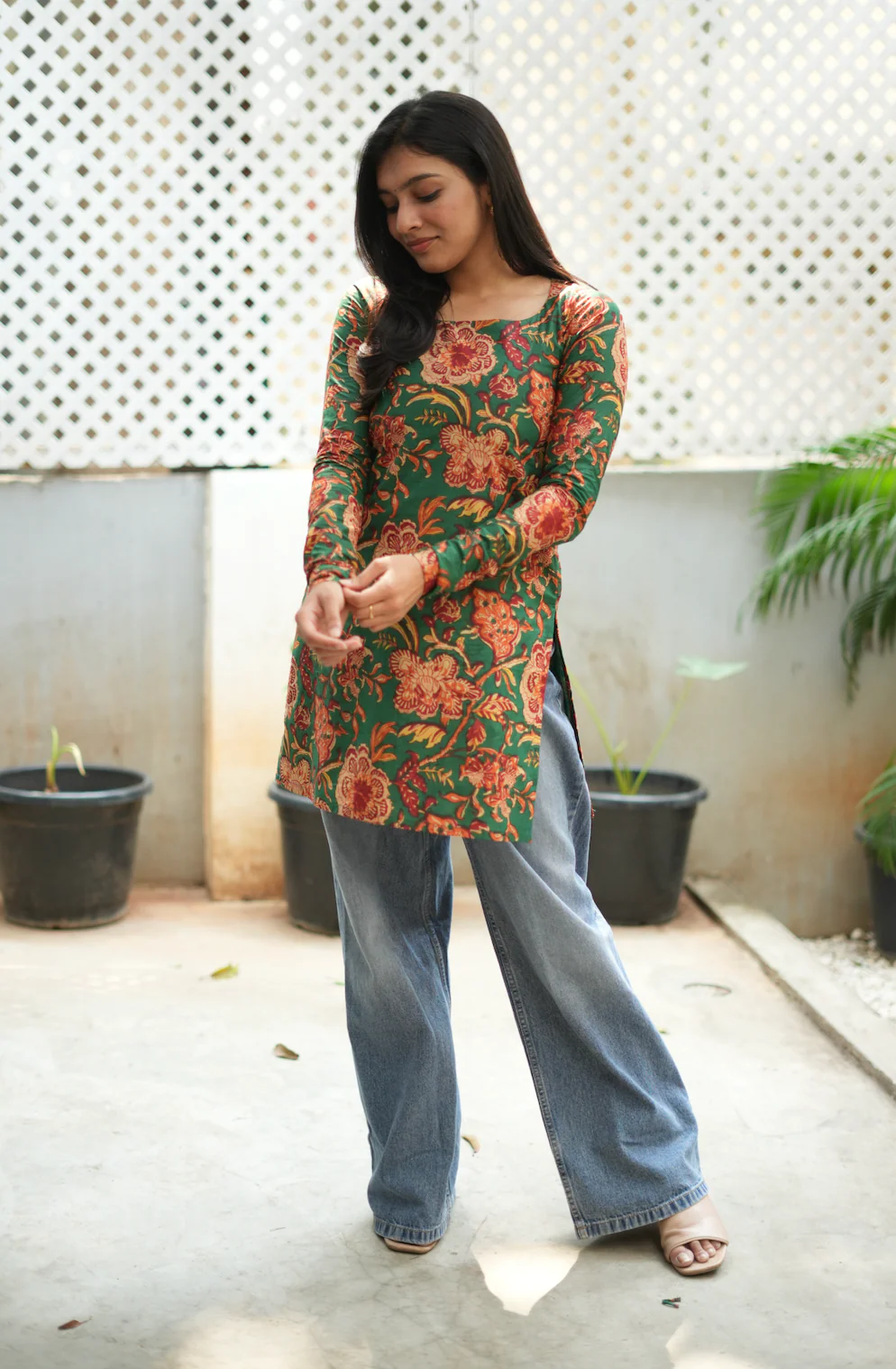 Megha-short Kurti IV(Green) - Image 2