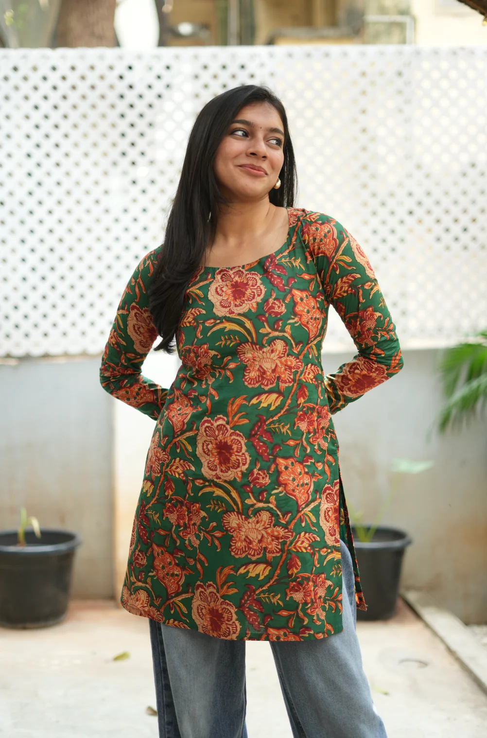 Megha-short Kurti IV(Green) - Image 3