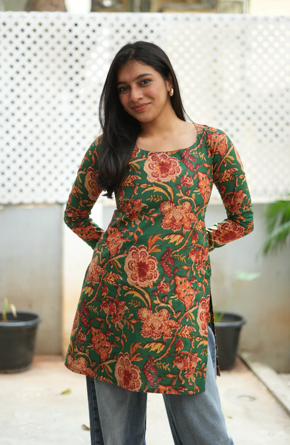 Megha-short Kurti IV(Green) - Image 4