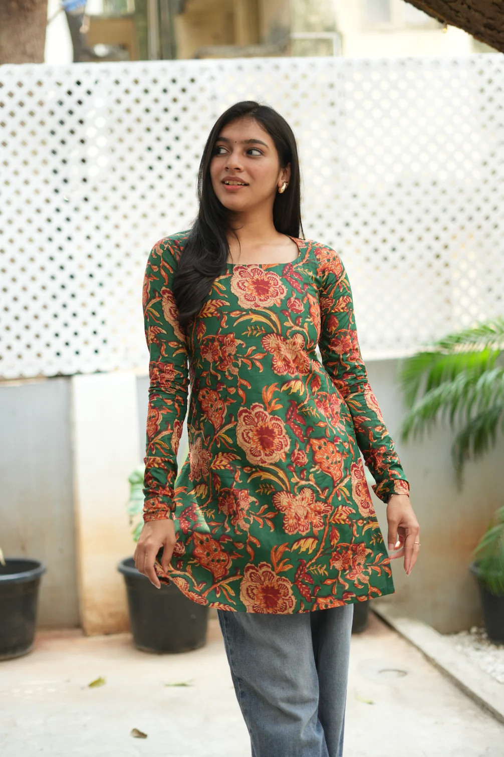 Megha-short Kurti IV(Green) - Image 6
