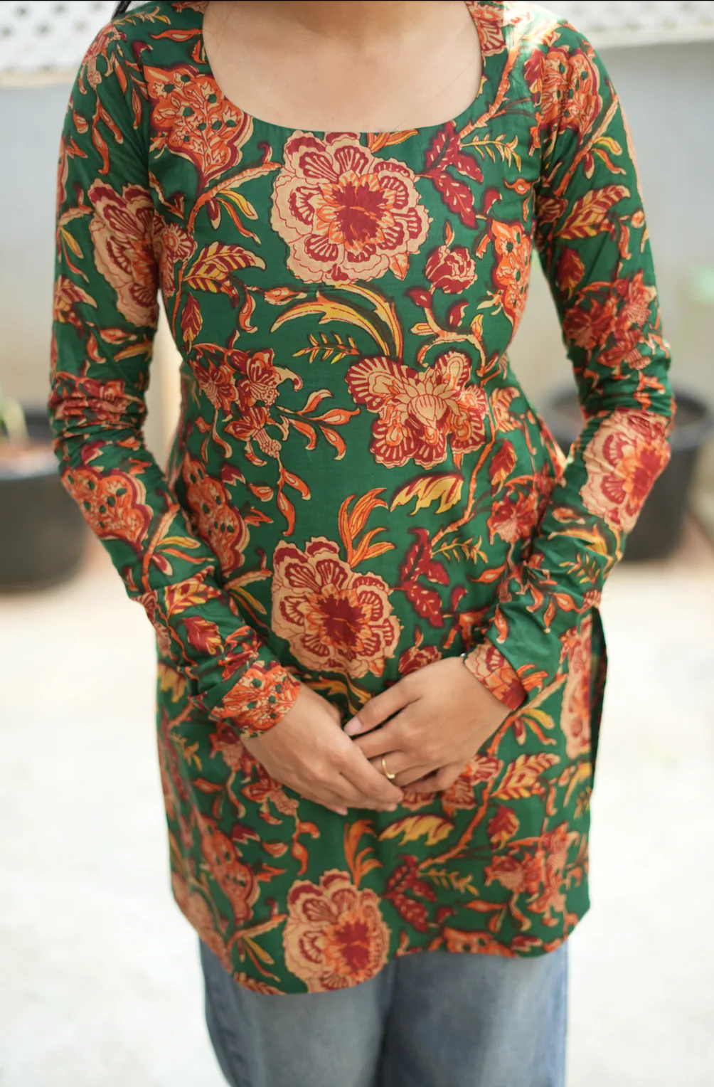 Megha-short Kurti IV(Green) - Image 7