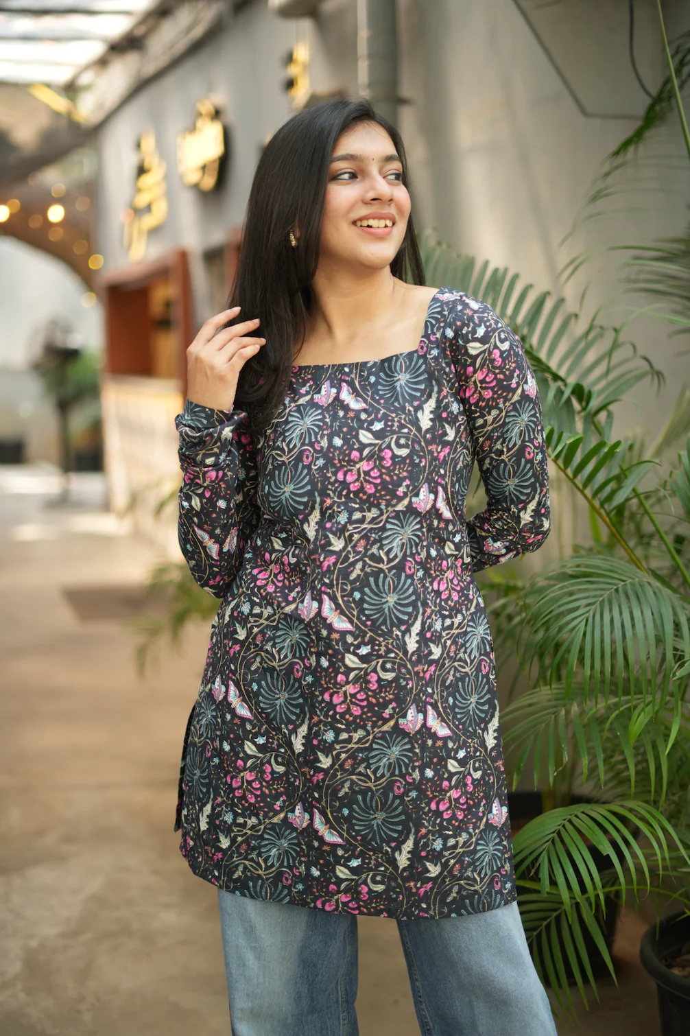Megha-short Kurti I(black) - Image 3