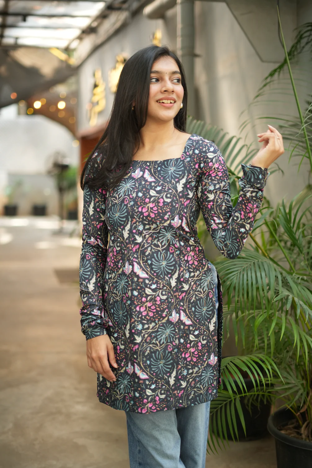 Megha-short Kurti I(black) - Image 9