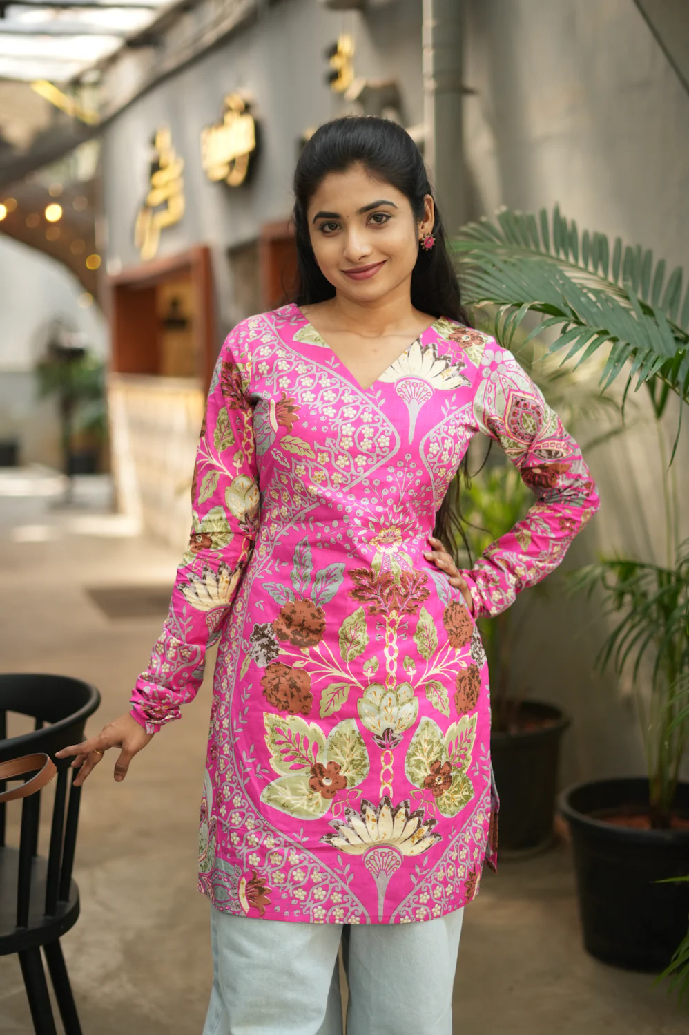 Megha-short Kurti II(pink) - Image 2