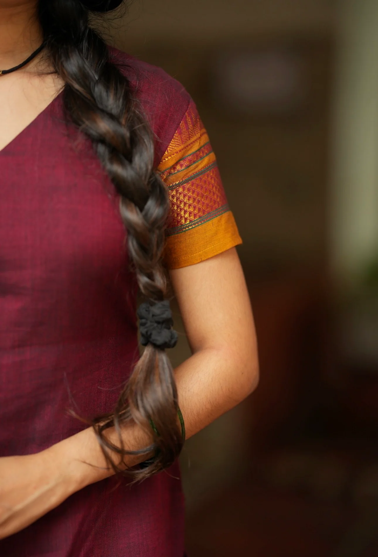 Nandhini-Handloom fusion set - Image 5
