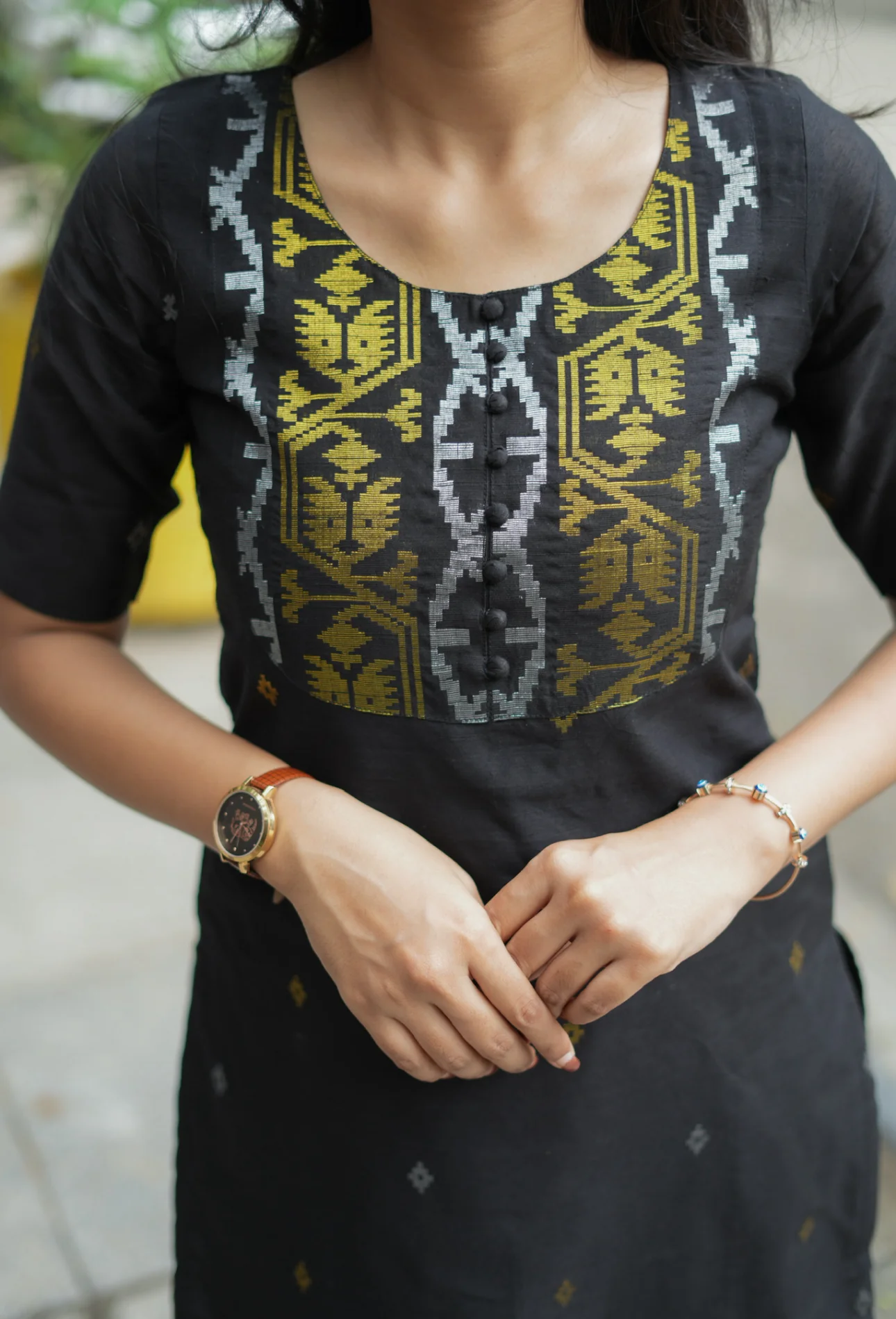 Preethi-Jamdani(Black) - Image 4
