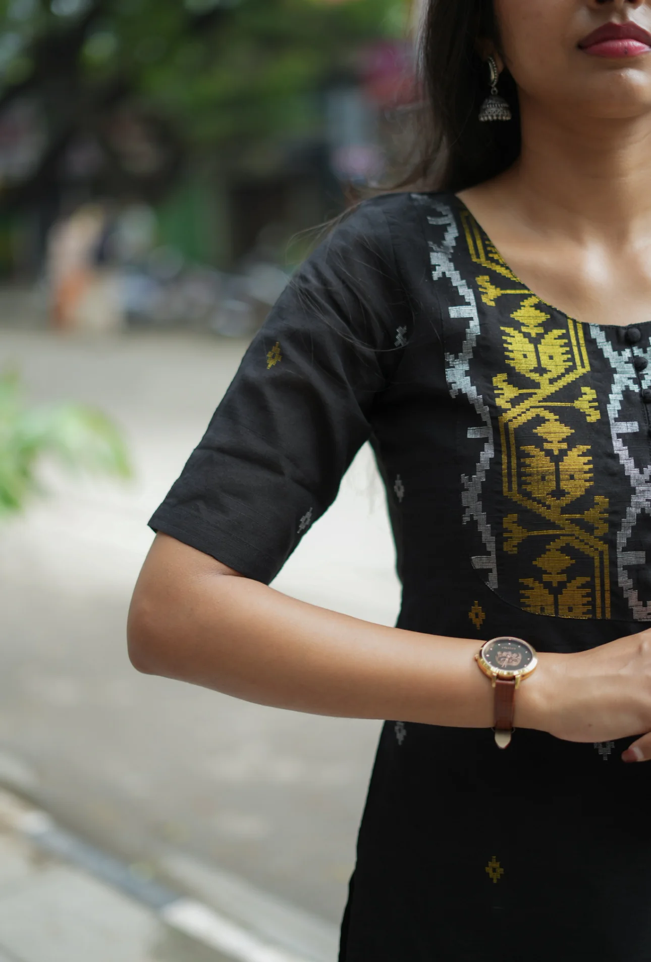 Preethi-Jamdani(Black) - Image 7