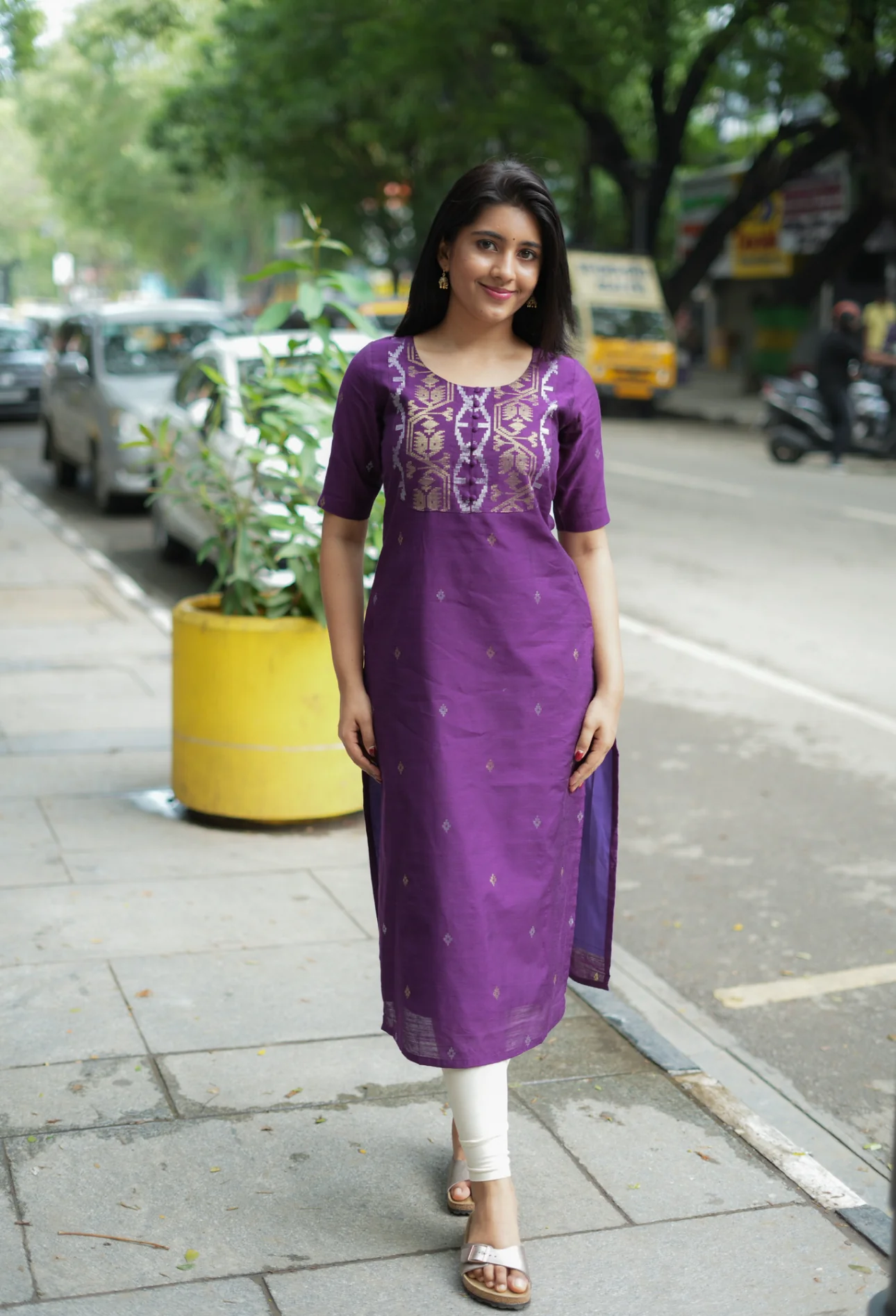 Preethi-Jamdani(Violet) - Image 4