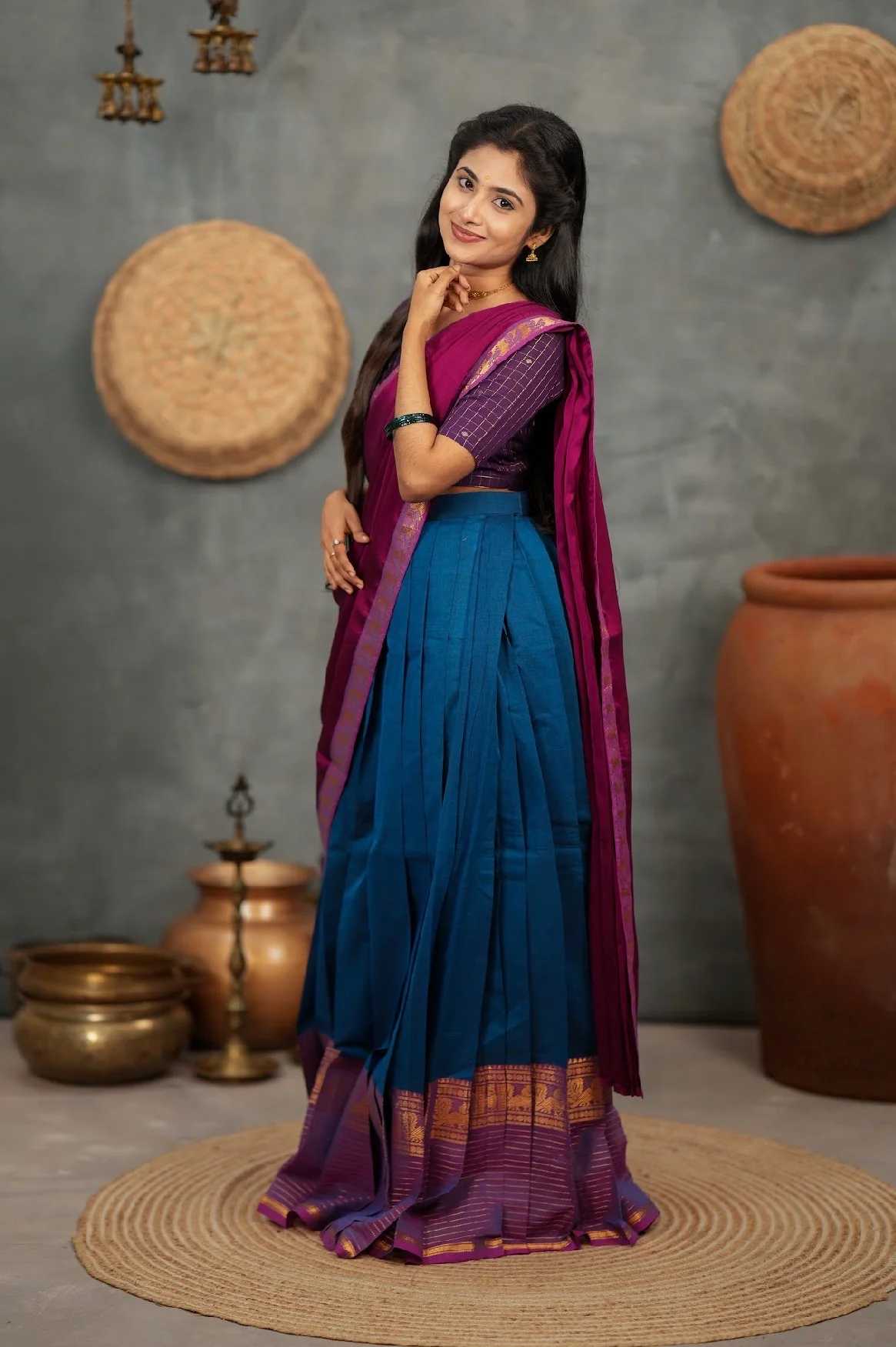RANGANAYAKI-Blue with violet - Image 4
