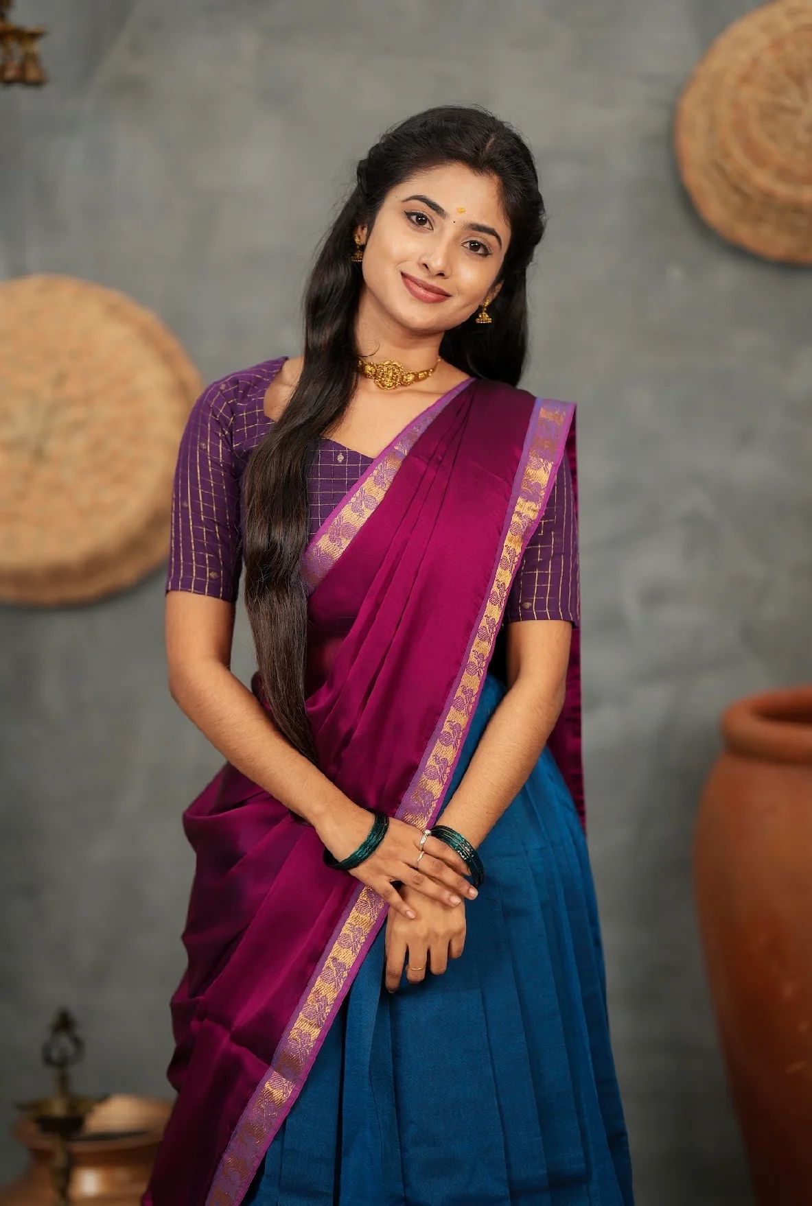 RANGANAYAKI-Blue with violet - Image 5