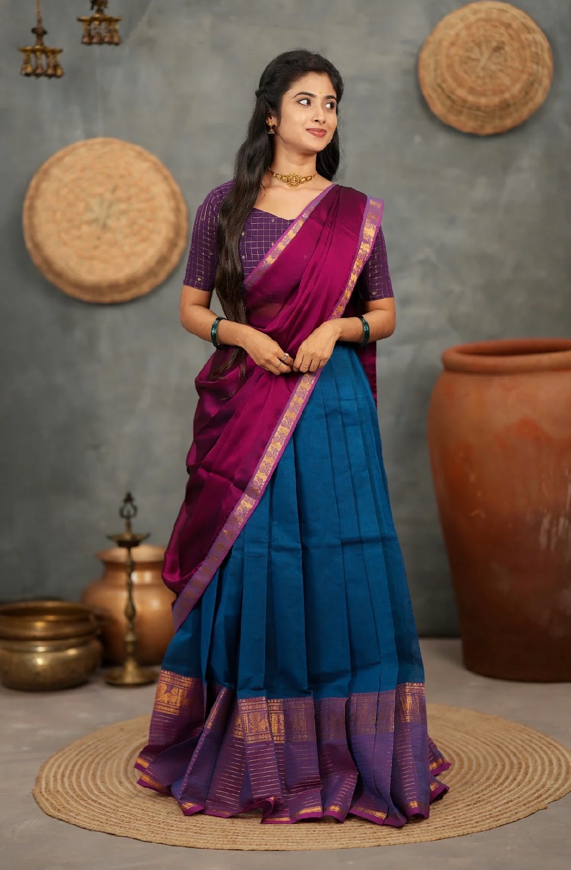 RANGANAYAKI-Blue with violet - Image 6