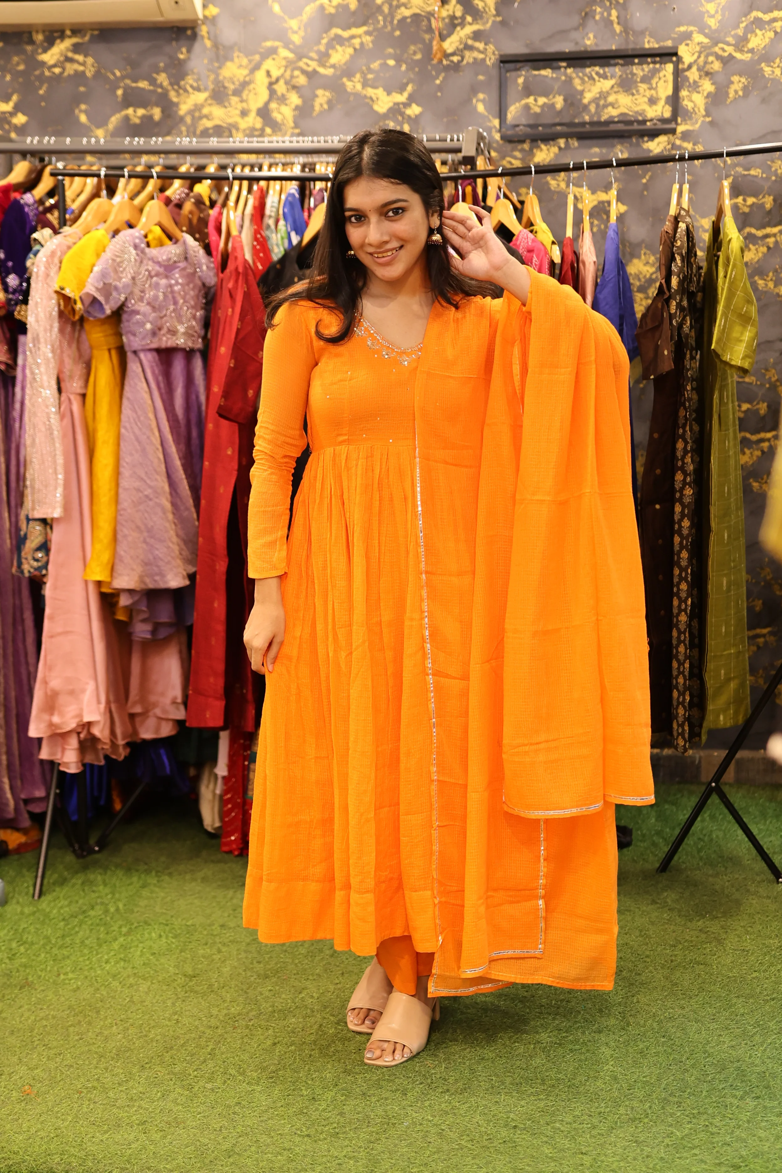 Saanvi-Orange - Image 4