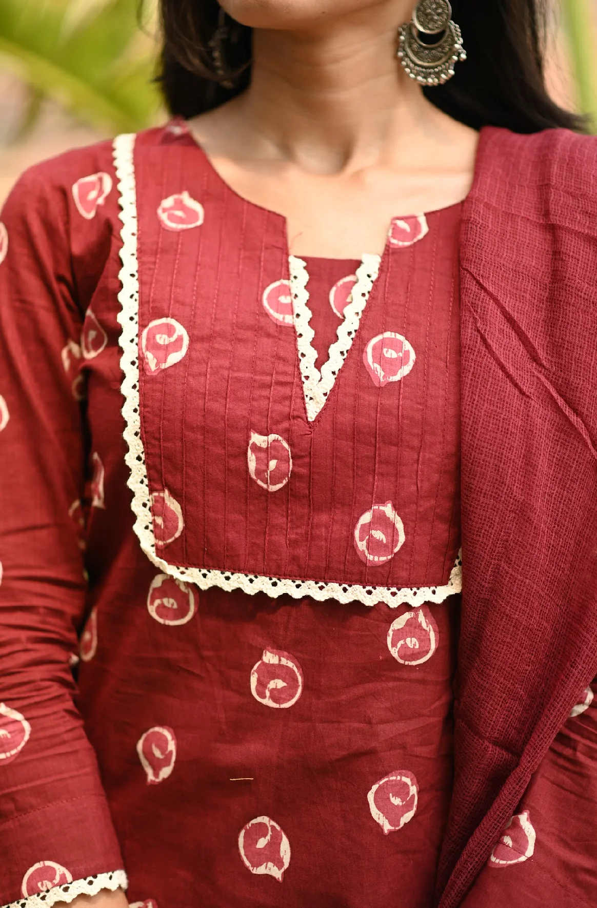 Shravya-Maroon kota - Image 4